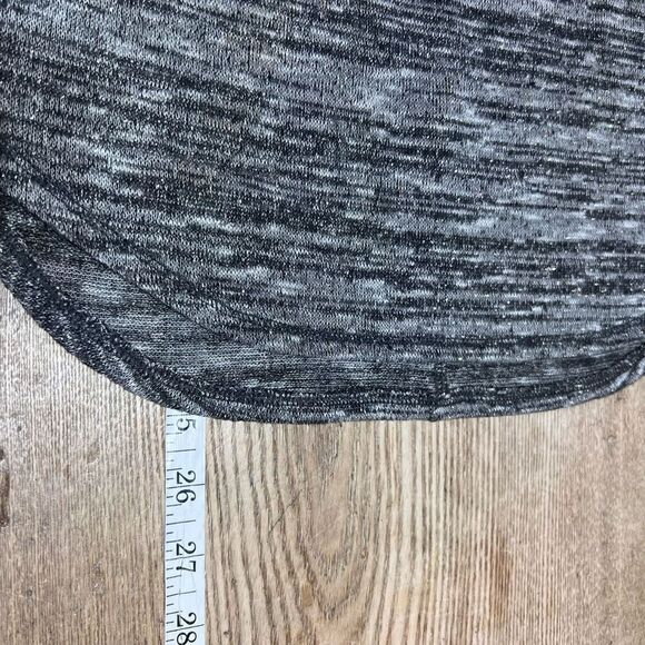 Athleta Women's Metallic Sweater Round Neck Thumbhole Long Sleeve Top Gray XS - Picture 8 of 8